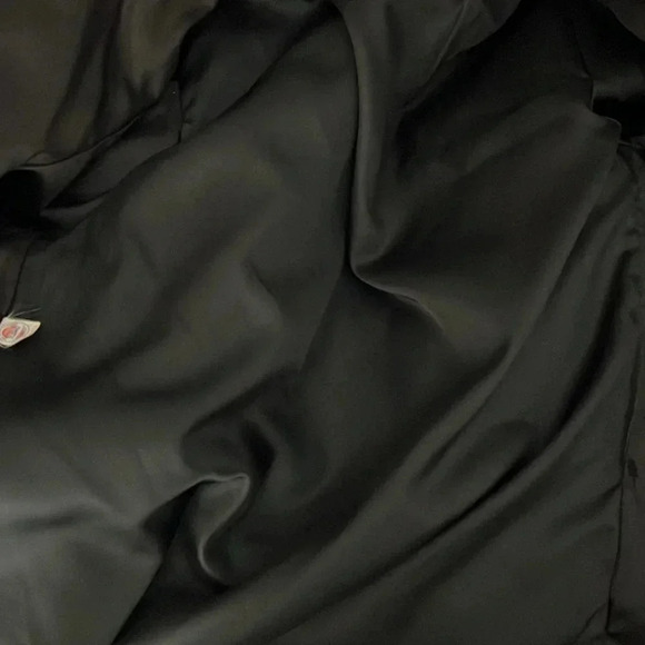 Lilli Ann Faux Fur vintage Black Bomber Jacket Sz medium Made In USA - Picture 6 of 8